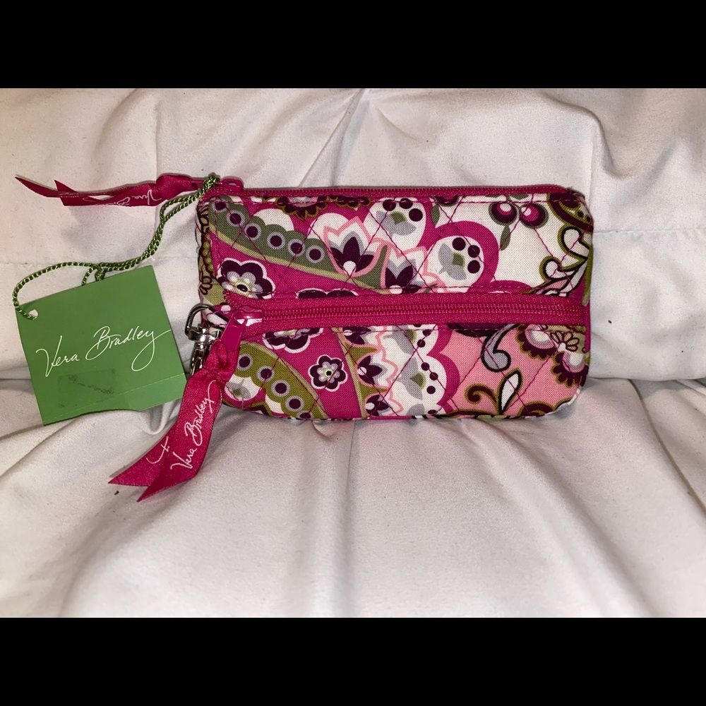 Vera Bradley Very Berry Paisley coin & key holder